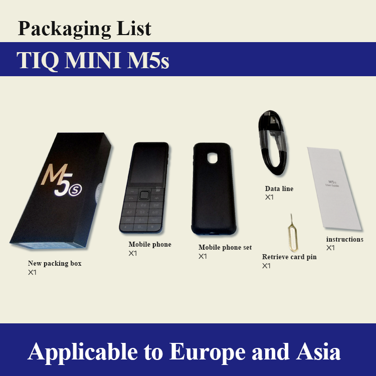 TIQ MINI M5S Black 3g+32g smartphones MTK 6761 Touchscreen phone Button Phone Android phone